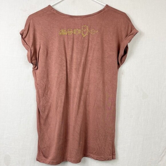 Star Wars Cap Sleeve Fitted Tee Womens Medium May The Force‎ Fangirl Y2K 00s - Picture 5 of 10